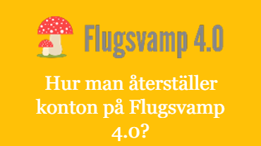 How to Recover Accounts on Flugsvamp 4.0?